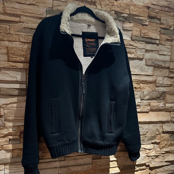 Schott NYC Sweater Jacket - Picture 2 of 9